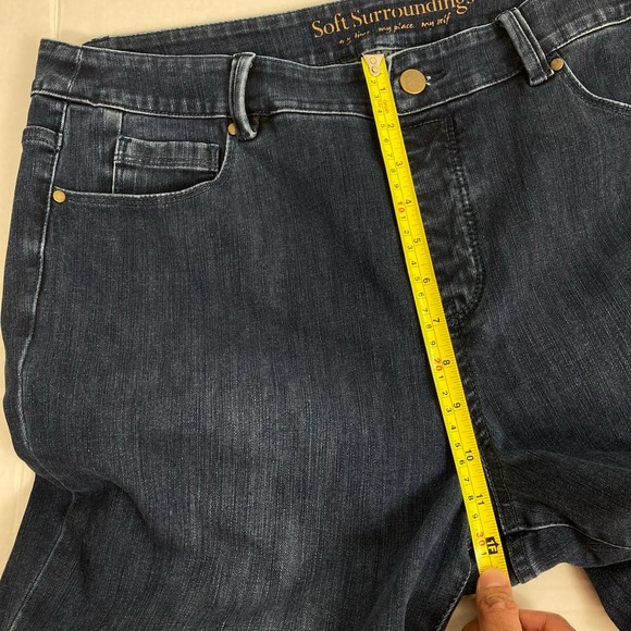 Soft Surroundings Skinny High Waist Jeans Sz L - Picture 4 of 7